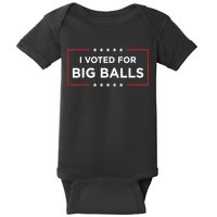 I Voted For Big Balls Doge D.O.G.E Funny Baby Bodysuit