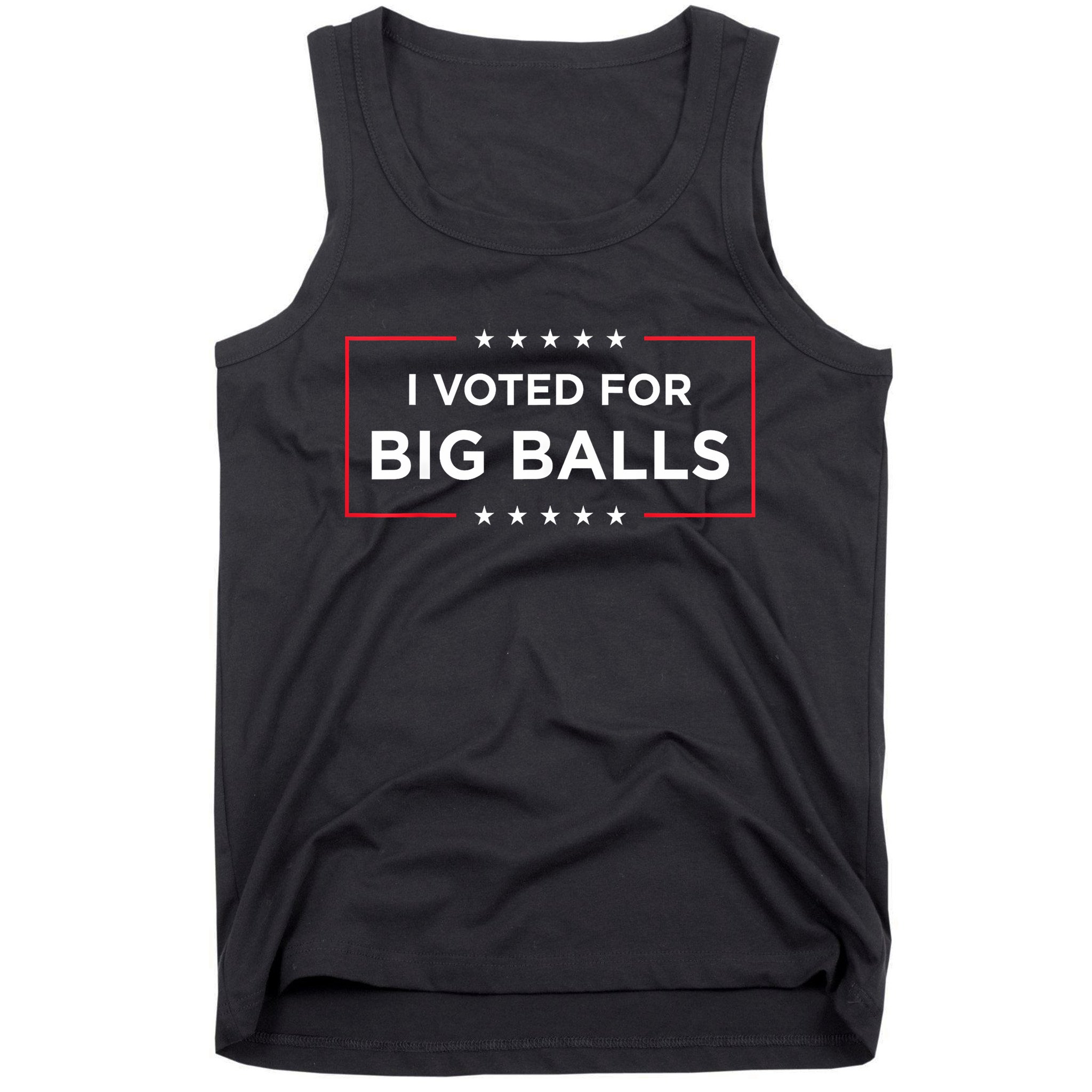 I Voted For Big Balls Doge D.O.G.E Funny Tank Top