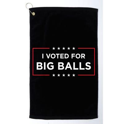 I Voted For Big Balls Doge D.O.G.E Funny Golf Towel