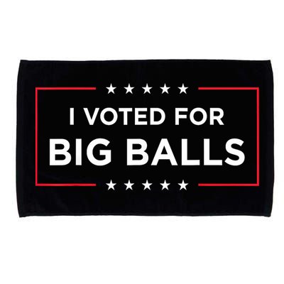 I Voted For Big Balls Doge D.O.G.E Funny Microfiber Hand Towel