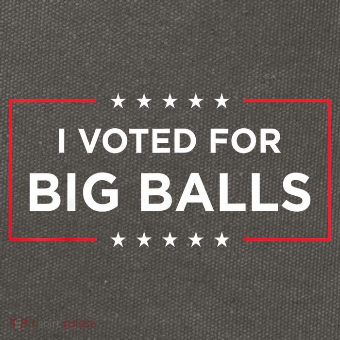 I Voted For Big Balls Doge D.O.G.E Funny Cotton Canvas Backpack
