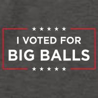 I Voted For Big Balls Doge D.O.G.E Funny Vector Backpack