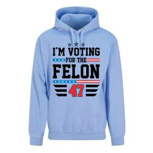 IM Voting For The Felon Vote Trump For President 2024 Unisex Surf Hoodie