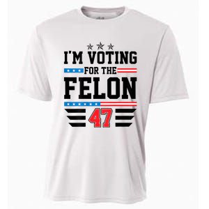 IM Voting For The Felon Vote Trump For President 2024 Cooling Performance Crew T-Shirt