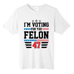 IM Voting For The Felon Vote Trump For President 2024 Tall Fusion ChromaSoft Performance T-Shirt