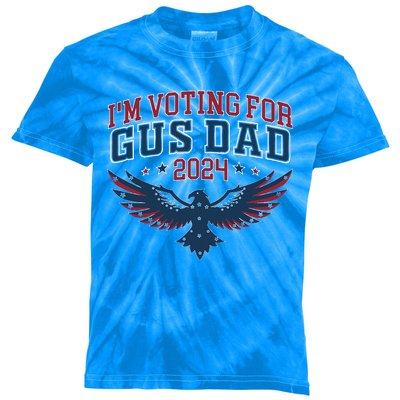 IM Voting For Gus Dad Harris Walz 2024 Pres And Vice Kids Tie-Dye T-Shirt