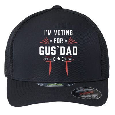 IM Voting For Gus Dad Harris Walz 2024 Flexfit Unipanel Trucker Cap