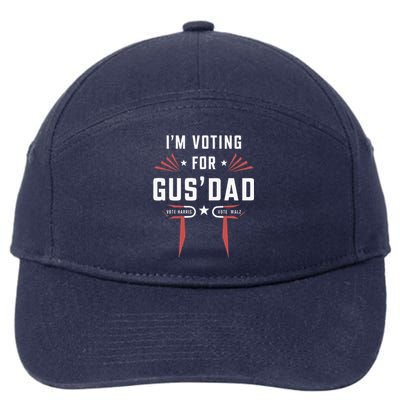 IM Voting For Gus Dad Harris Walz 2024 7-Panel Snapback Hat