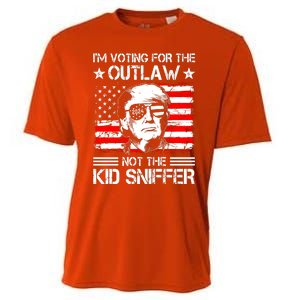 IM Voting For The Outlaw Not The Ki.D Sniffer Trump 2024 Cooling Performance Crew T-Shirt