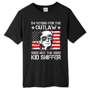 IM Voting For The Outlaw Not The Ki.D Sniffer Trump 2024 Tall Fusion ChromaSoft Performance T-Shirt