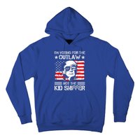 IM Voting For The Outlaw Not The Ki.D Sniffer Trump 2024 Hoodie