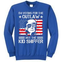 IM Voting For The Outlaw Not The Ki.D Sniffer Trump 2024 Sweatshirt