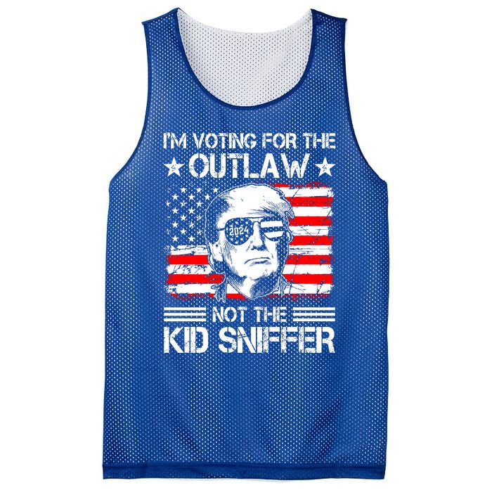 IM Voting For The Outlaw Not The Ki.D Sniffer Trump 2024 Mesh Reversible Basketball Jersey Tank