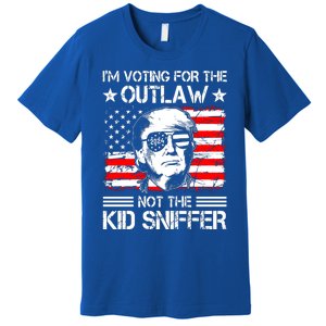 IM Voting For The Outlaw Not The Ki.D Sniffer Trump 2024 Premium T-Shirt