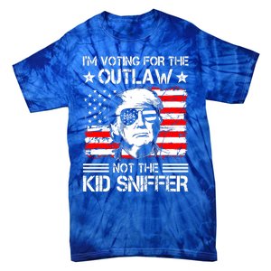 IM Voting For The Outlaw Not The Ki.D Sniffer Trump 2024 Tie-Dye T-Shirt