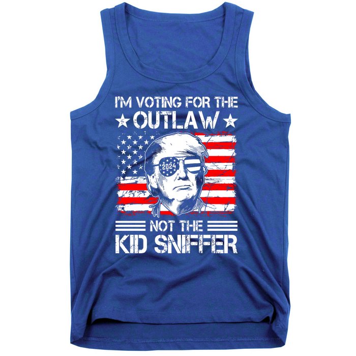 IM Voting For The Outlaw Not The Ki.D Sniffer Trump 2024 Tank Top