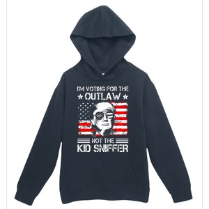 IM Voting For The Outlaw Not The Ki.D Sniffer Trump 2024 Urban Pullover Hoodie