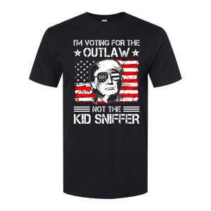 IM Voting For The Outlaw Not The Ki.D Sniffer Trump 2024 Softstyle CVC T-Shirt