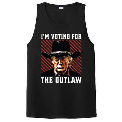 Im Voting For The Outlaw Wanted For President Trump 2024 PosiCharge Competitor Tank