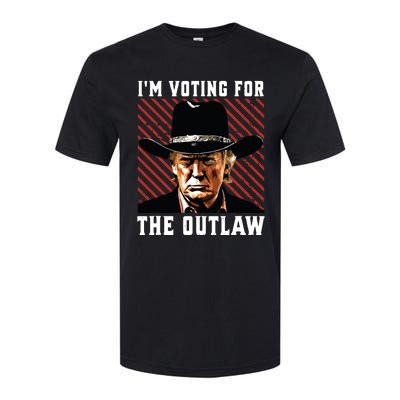 Im Voting For The Outlaw Wanted For President Trump 2024 Softstyle® CVC T-Shirt