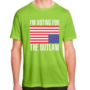 Im Voting For The Outlaw Trump 2024 Adult ChromaSoft Performance T-Shirt