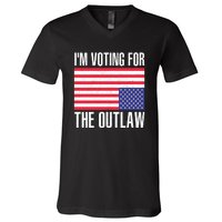 Im Voting For The Outlaw Trump 2024 V-Neck T-Shirt