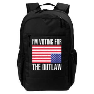 Im Voting For The Outlaw Trump 2024 Daily Commute Backpack