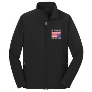 Im Voting For The Outlaw Trump 2024 Core Soft Shell Jacket