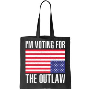 Im Voting For The Outlaw Trump 2024 Tote Bag