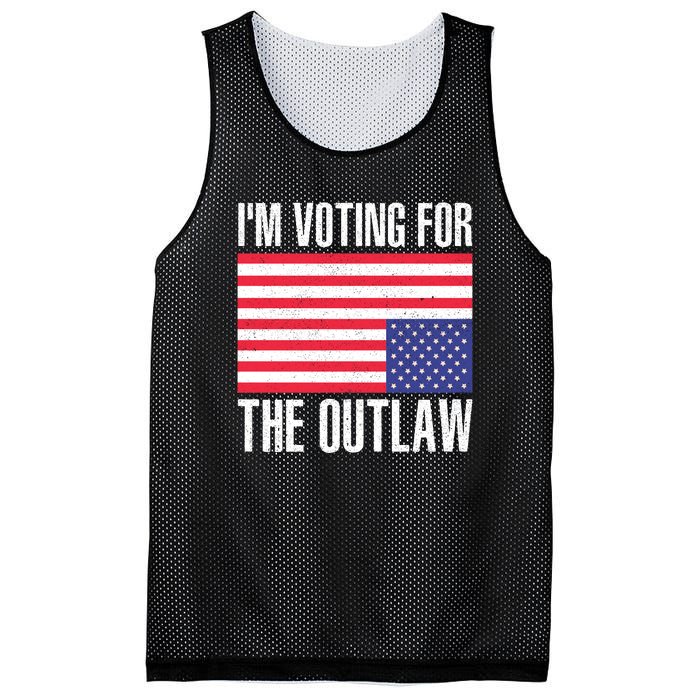 Im Voting For The Outlaw Trump 2024 Mesh Reversible Basketball Jersey Tank