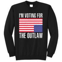 Im Voting For The Outlaw Trump 2024 Tall Sweatshirt