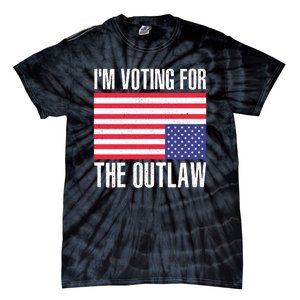 Im Voting For The Outlaw Trump 2024 Tie-Dye T-Shirt