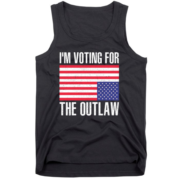 Im Voting For The Outlaw Trump 2024 Tank Top