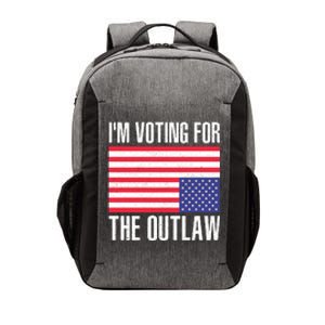 Im Voting For The Outlaw Trump 2024 Vector Backpack