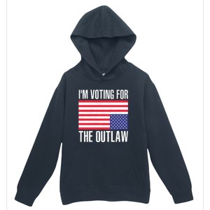 Im Voting For The Outlaw Trump 2024 Urban Pullover Hoodie