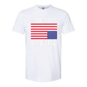 Im Voting For The Outlaw Trump 2024 Softstyle CVC T-Shirt