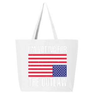 Im Voting For The Outlaw Trump 2024 25L Jumbo Tote