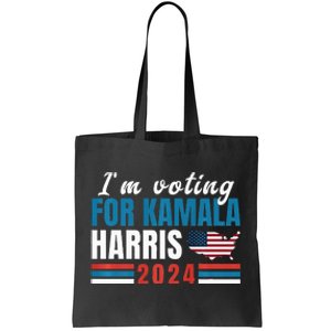 IM Voting For Kamala Harris Veterans For Tim Walz 2024 Usa Premium Tote Bag