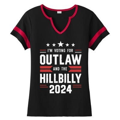 IM Voting For The Outlaw And The Hillbilly Ladies Halftime Notch Neck Tee