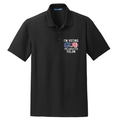 Im Voting For The Convicted Felon July 4th 2024 Dry Zone Grid Polo
