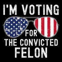 Im Voting For The Convicted Felon July 4th 2024 Wool Snapback Cap