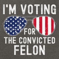 Im Voting For The Convicted Felon July 4th 2024 Cotton Canvas Backpack