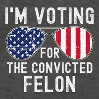 Im Voting For The Convicted Felon July 4th 2024 Vector Backpack
