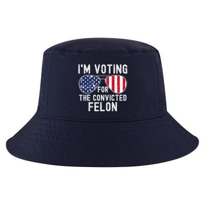 Im Voting For The Convicted Felon July 4th 2024 Cool Comfort Performance Bucket Hat