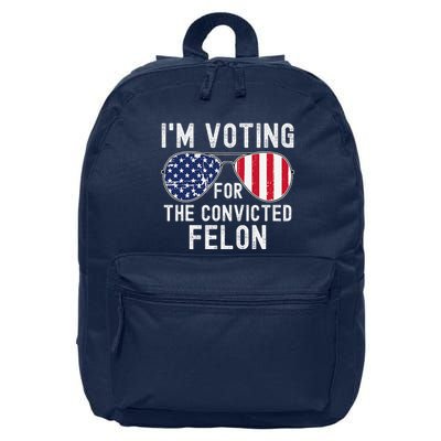 Im Voting For The Convicted Felon July 4th 2024 16 in Basic Backpack