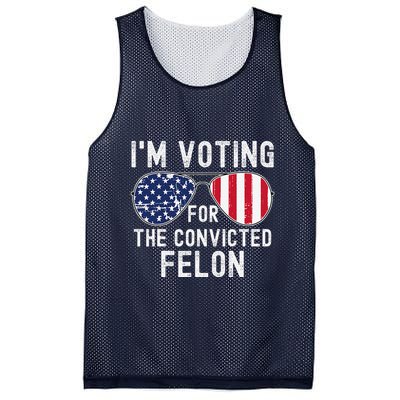Im Voting For The Convicted Felon July 4th 2024 Mesh Reversible Basketball Jersey Tank
