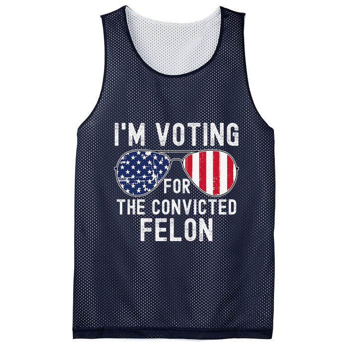 Im Voting For The Convicted Felon July 4th 2024 Mesh Reversible Basketball Jersey Tank