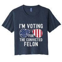 Im Voting For The Convicted Felon July 4th 2024 Crop Top