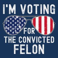 Im Voting For The Convicted Felon July 4th 2024 Zip Tote Bag