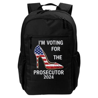 Im Voting For The Prosecutor High Heel Stilettos Us Flag Daily Commute Backpack